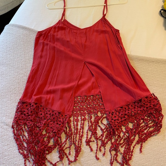 umgee Fringe-Detail Tunic Tank - Picture 7 of 7